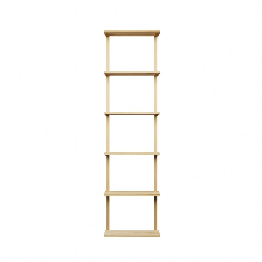 Wall Mounted Shelving: 6 Shelf Unit 89.5"H
