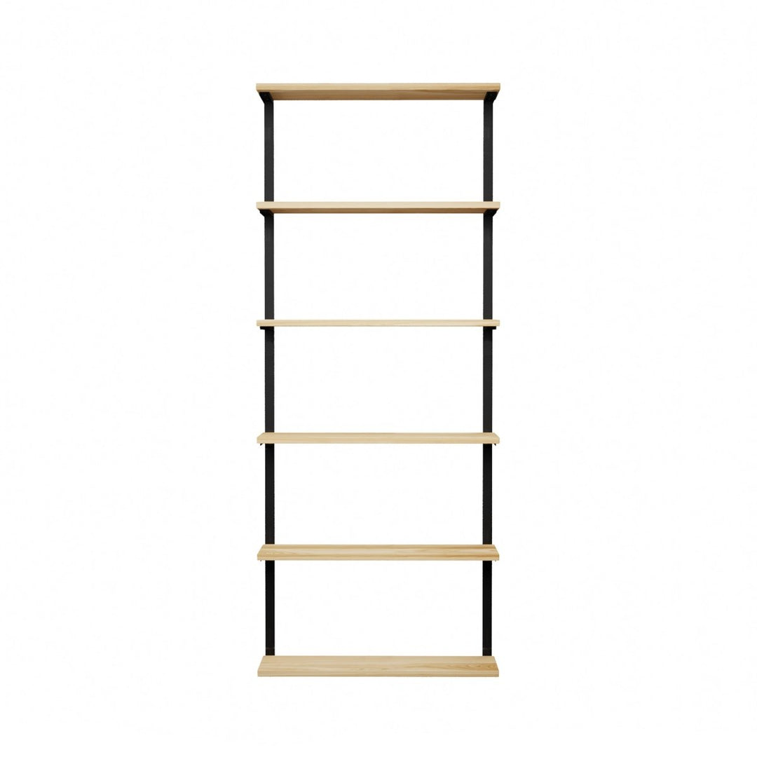 Wall Mounted Shelving: 6 Shelf Unit 89.5"H