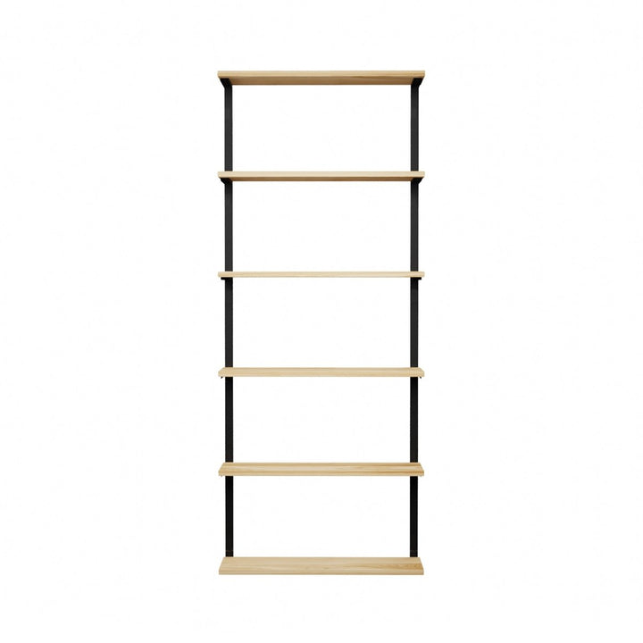 Wall Mounted Shelving: 6 Shelf Unit 89.5"H