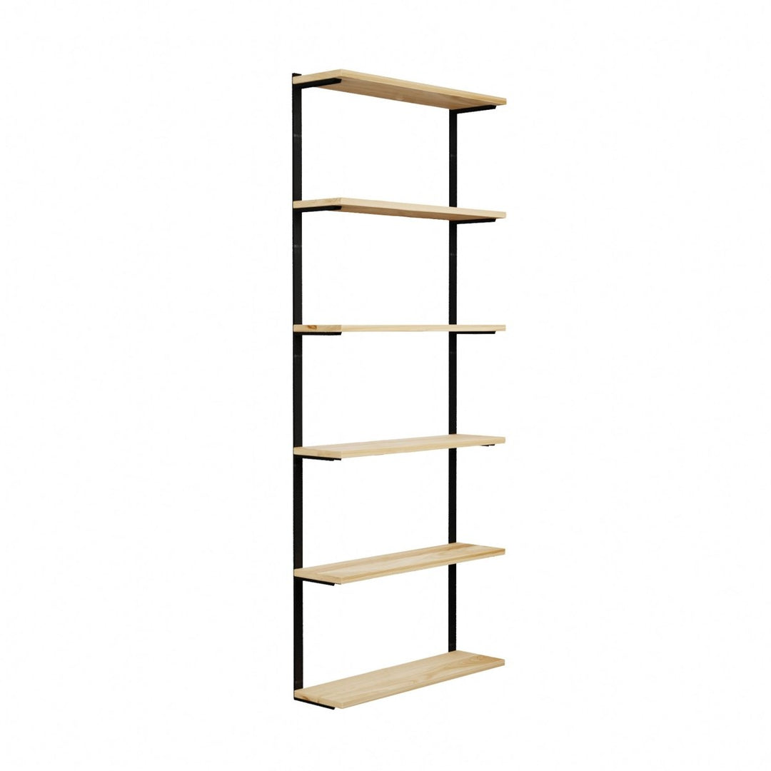 Wall Mounted Shelving: 6 Shelf Unit 89.5"H