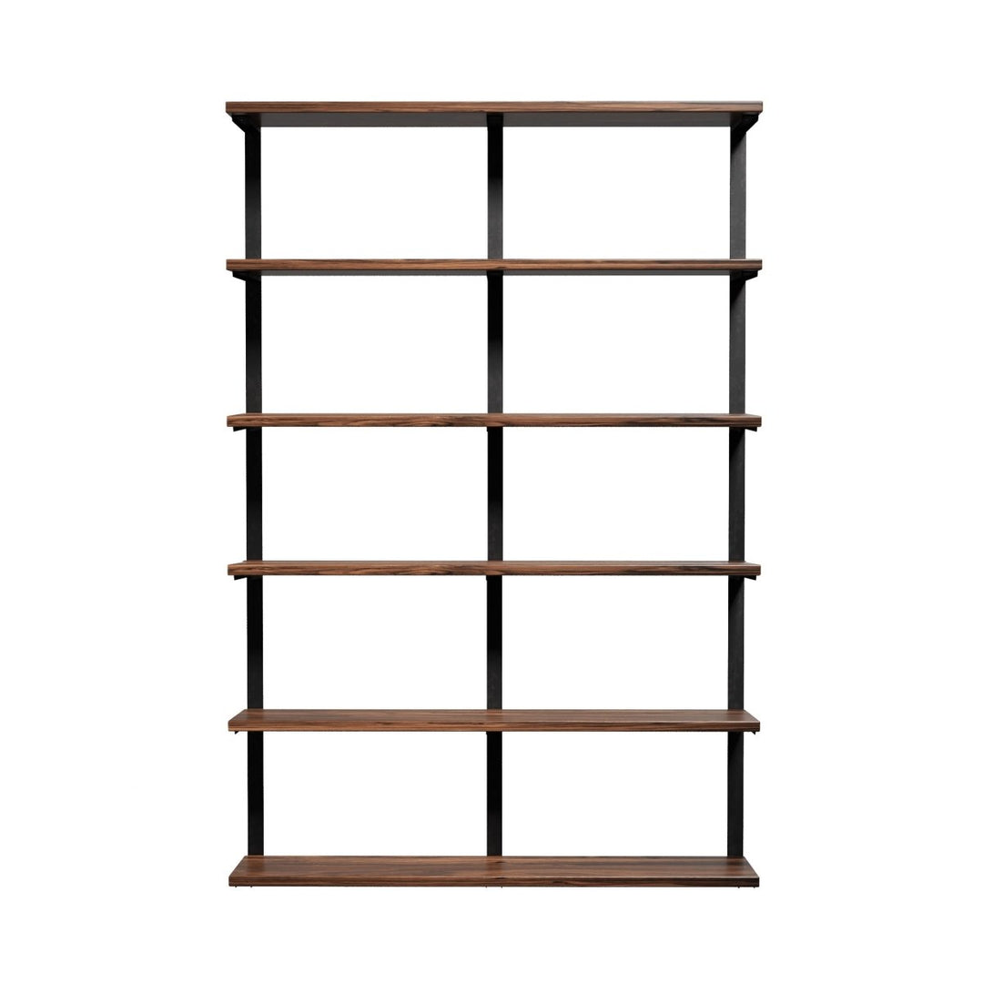 Wall Mounted Shelving: 6 Shelf Unit 89.5"H