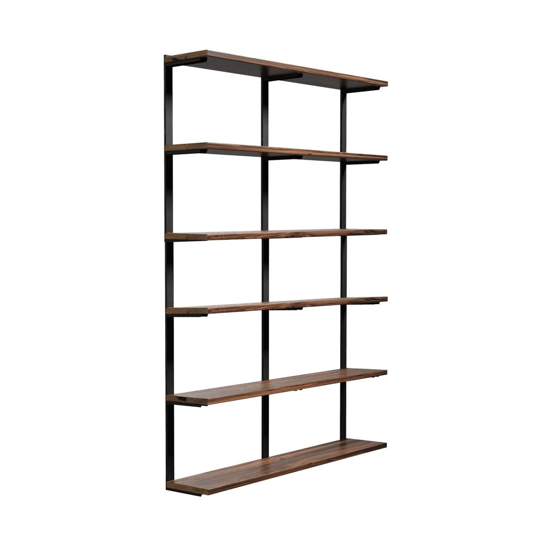 Wall Mounted Shelving: 6 Shelf Unit 89.5"H