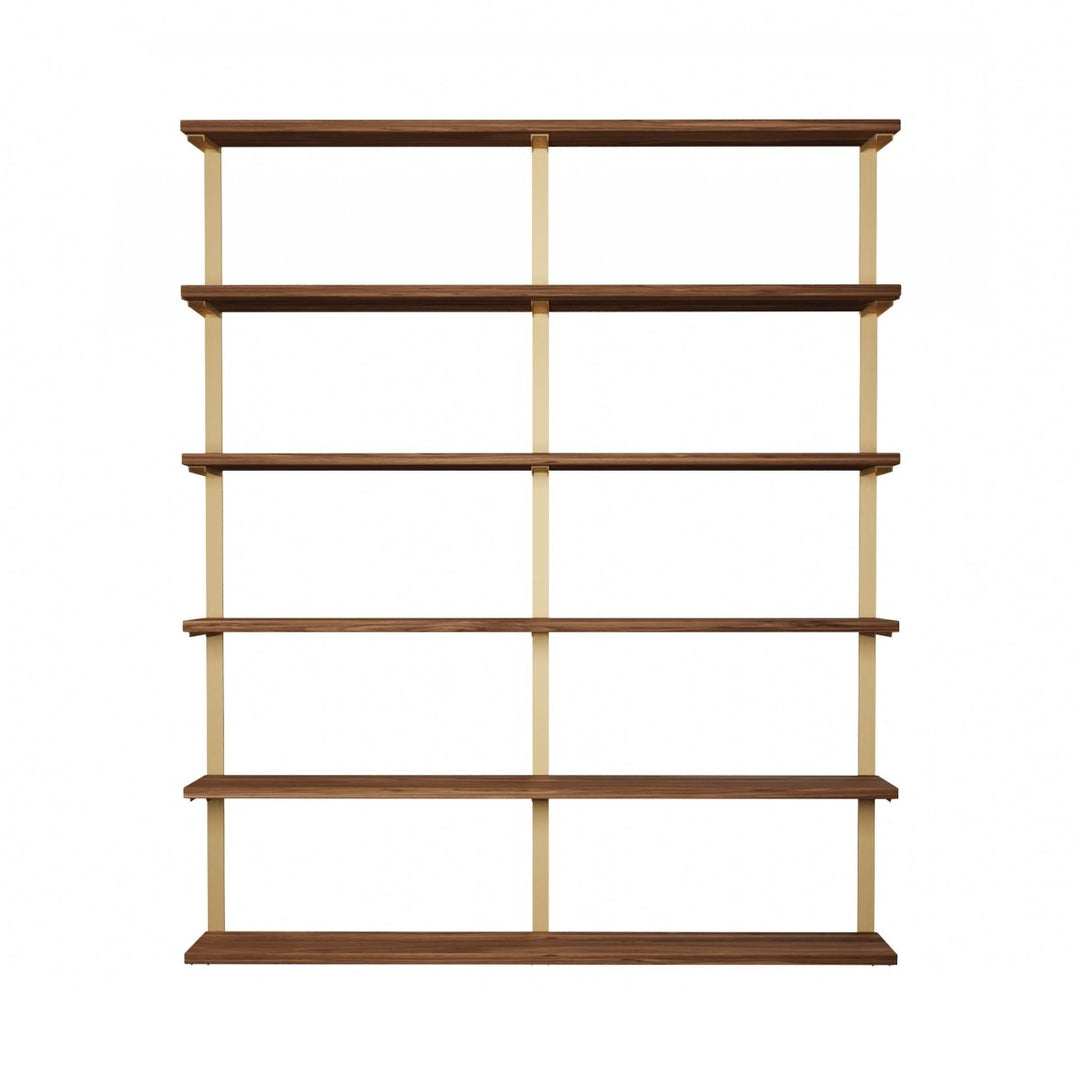Wall Mounted Shelving: 6 Shelf Unit 89.5"H