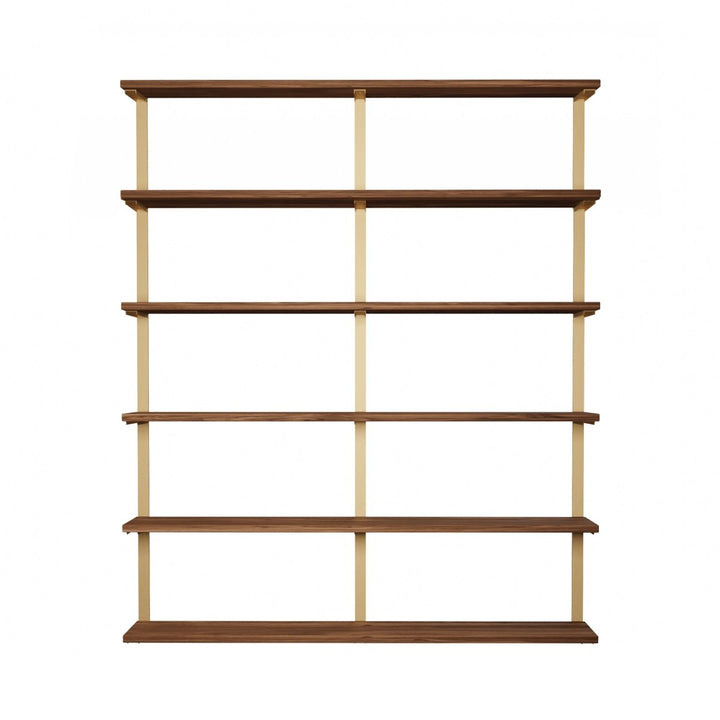 Wall Mounted Shelving: 6 Shelf Unit 89.5"H