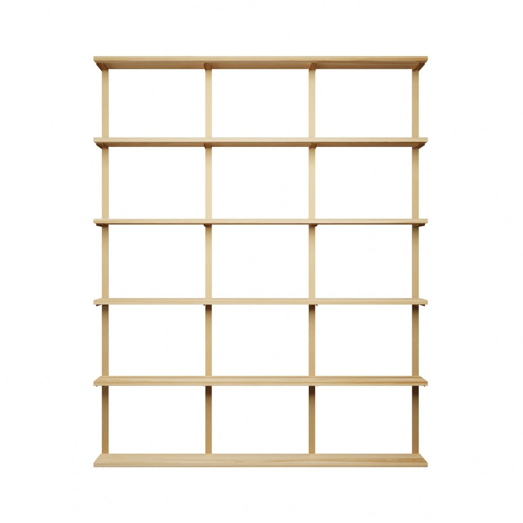 Wall Mounted Shelving: 6 Shelf Unit 89.5"H
