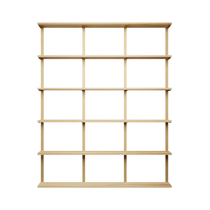 Wall Mounted Shelving: 6 Shelf Unit 89.5"H