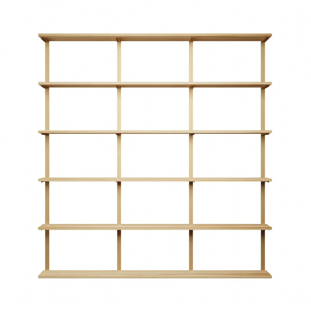 Wall Mounted Shelving: 6 Shelf Unit 89.5"H