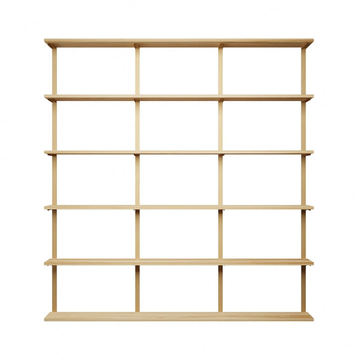 Wall Mounted Shelving: 6 Shelf Unit 89.5"H