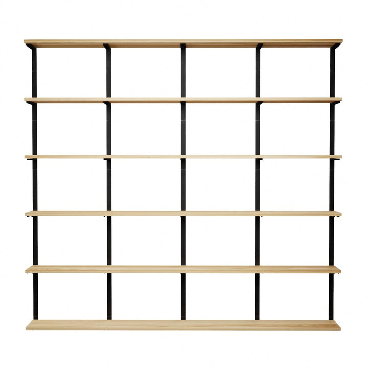 Wall Mounted Shelving: 6 Shelf Unit 89.5"H