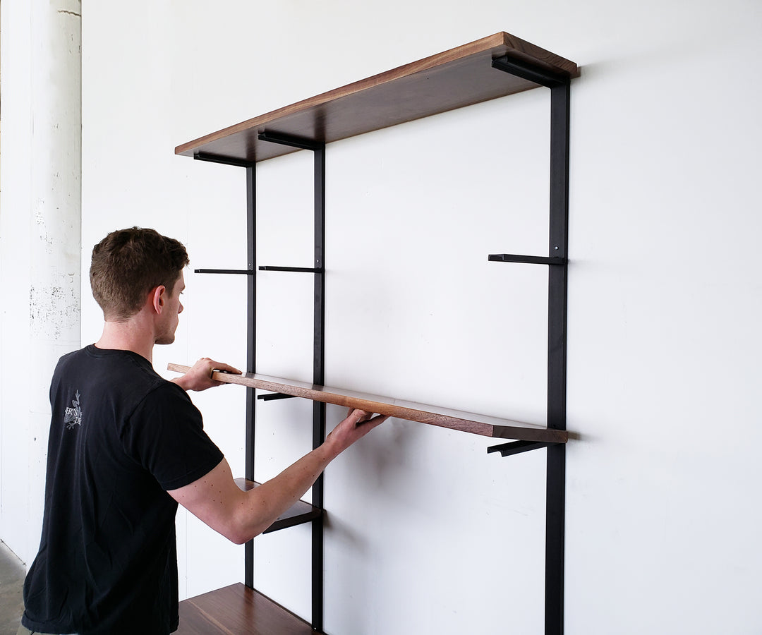 Wall shelving installation Vault Furniture