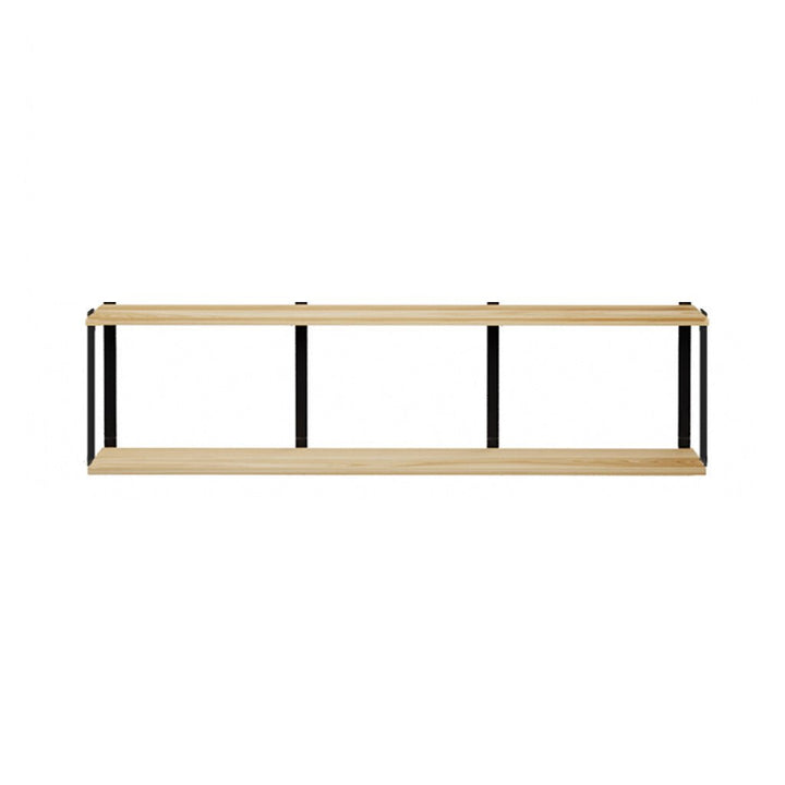 2 tier floating wall shelves with heavy duty brackets by vault furniture. 72"x19.5"