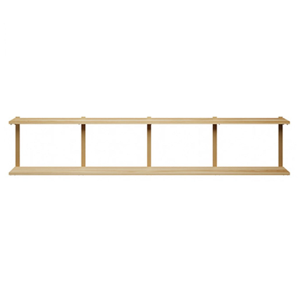 Large 2 shelf unit with 4 shelf brackets by Vault Furniture. 96"x19.5"