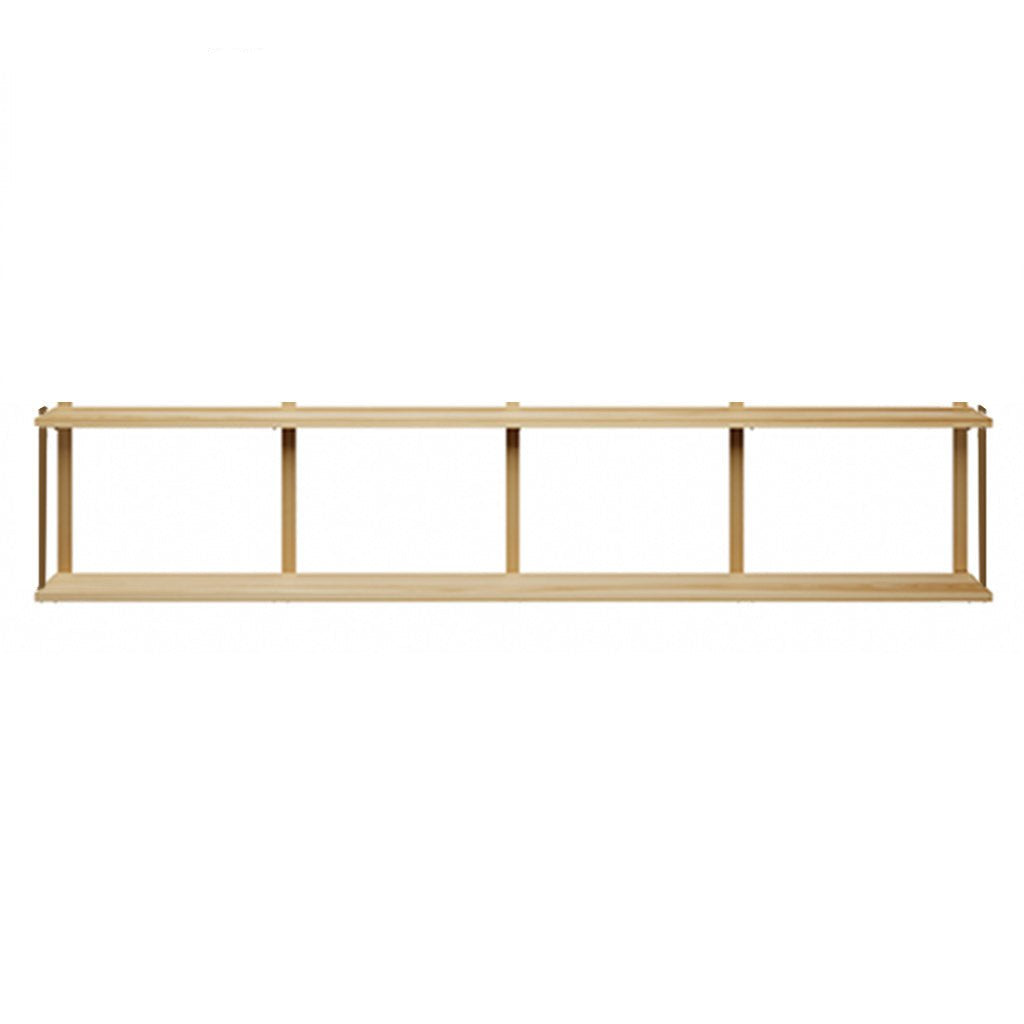 2 tier floating wall shelves with heavy duty brackets by vault furniture.96"x19.5"
