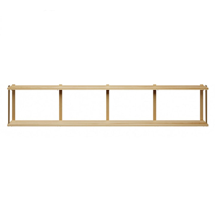 2 tier floating wall shelves with heavy duty brackets by vault furniture.96"x19.5"