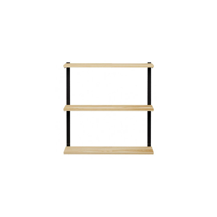 3 tier wood shelves with heavy duty shelf brackets by Vault Furniture. 36"x37