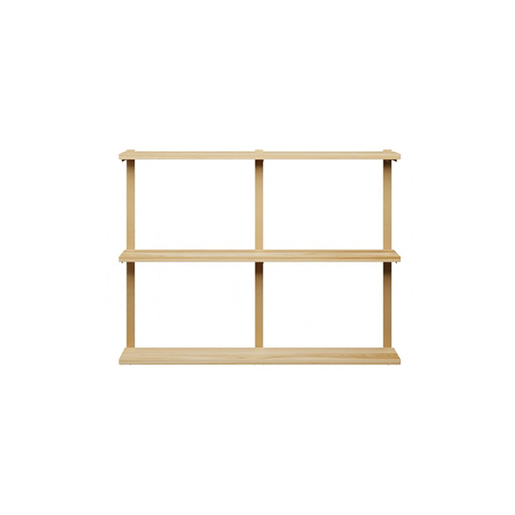 3 tier wood shelves with heavy duty shelf brackets by Vault Furniture. 48"x37