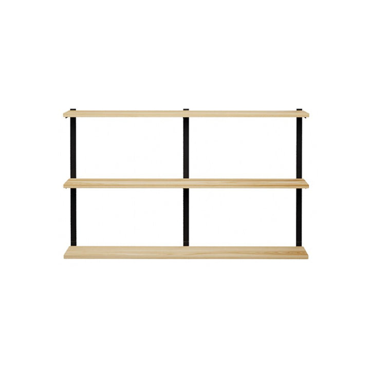 3 tier wood shelves with heavy duty shelf brackets by Vault Furniture. 60"x37