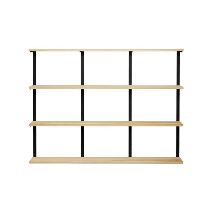 heavy duty 4 tier shelves with 3 wall mount shelf brackets by Vault Furniture. 72"x54.5"