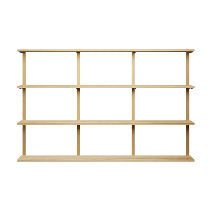 heavy duty 4 tier shelves with 4 wall mount shelf brackets by Vault Furniture. 84"x54.5"