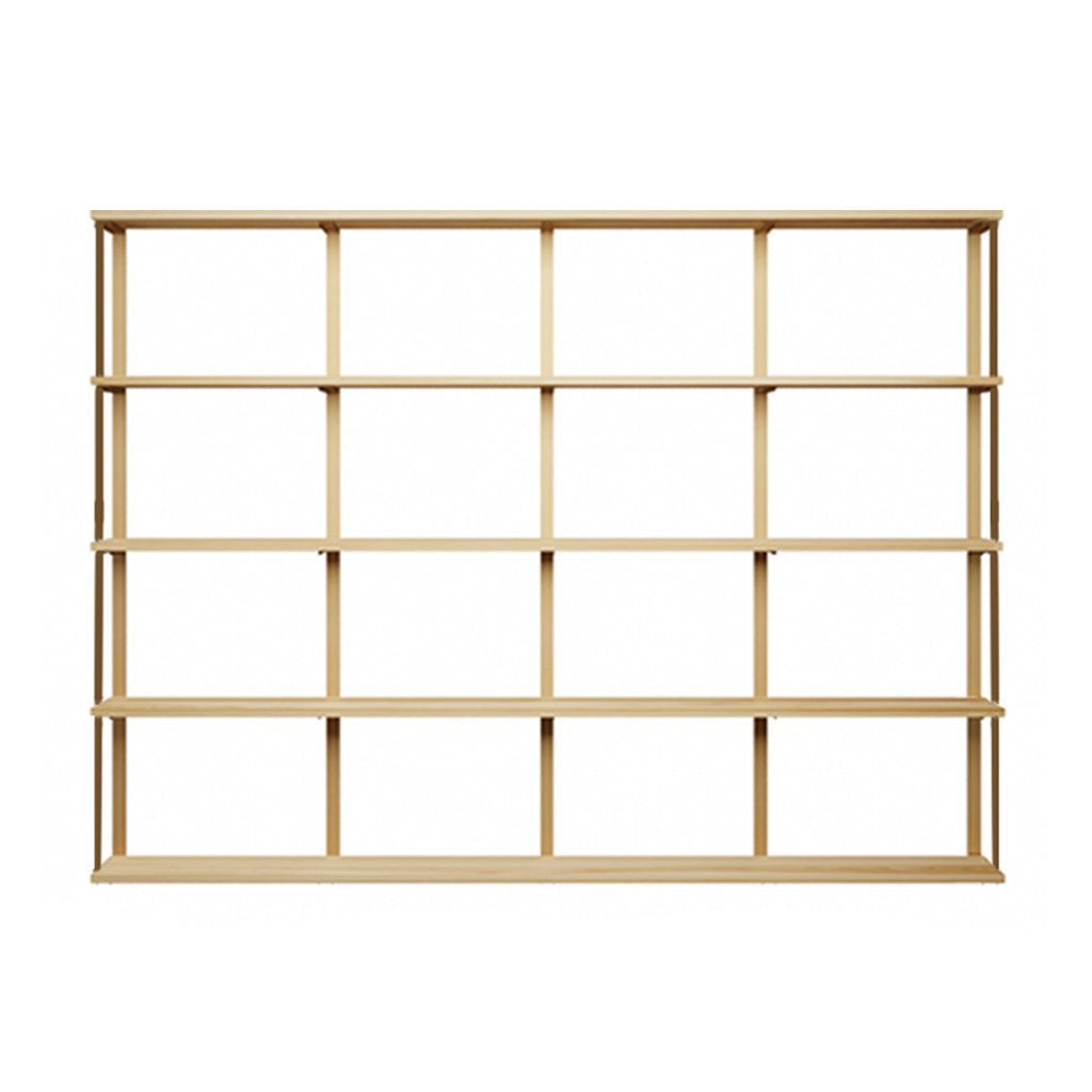 5 tier floating wall shelves with bookend detail by vault furniture