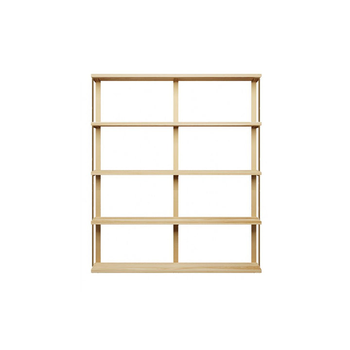 heavy-duty wall mounted shelving unit. custom bookshelves in black walnut with black steel shelf brackets. 48" long shelves with 2 wall brackets by Vault FUrniture