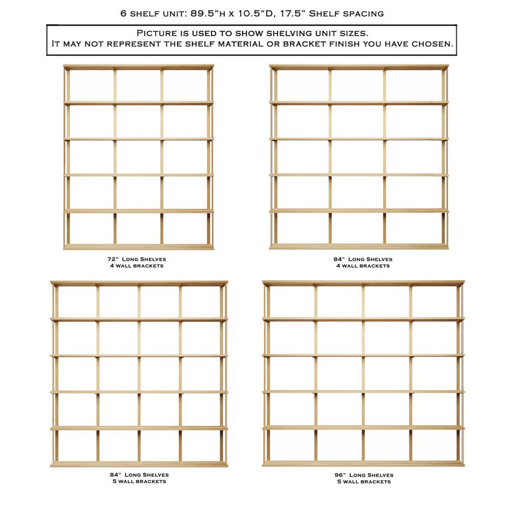 Long wall mount bookshelves with bookend detail by vault furniture