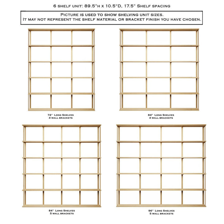 Long wall mount bookshelves with bookend detail by vault furniture
