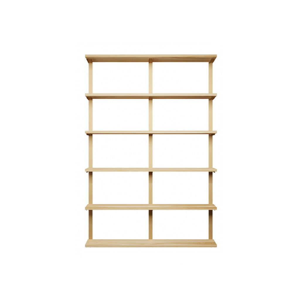 Wall Mounted Shelving: 6 Shelf Unit 72"H