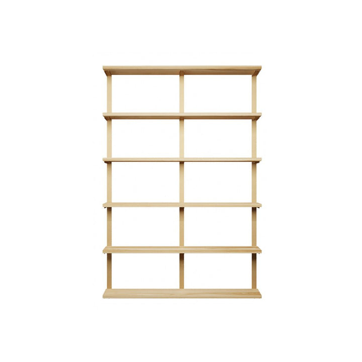 Wall Mounted Shelving: 6 Shelf Unit 72"H