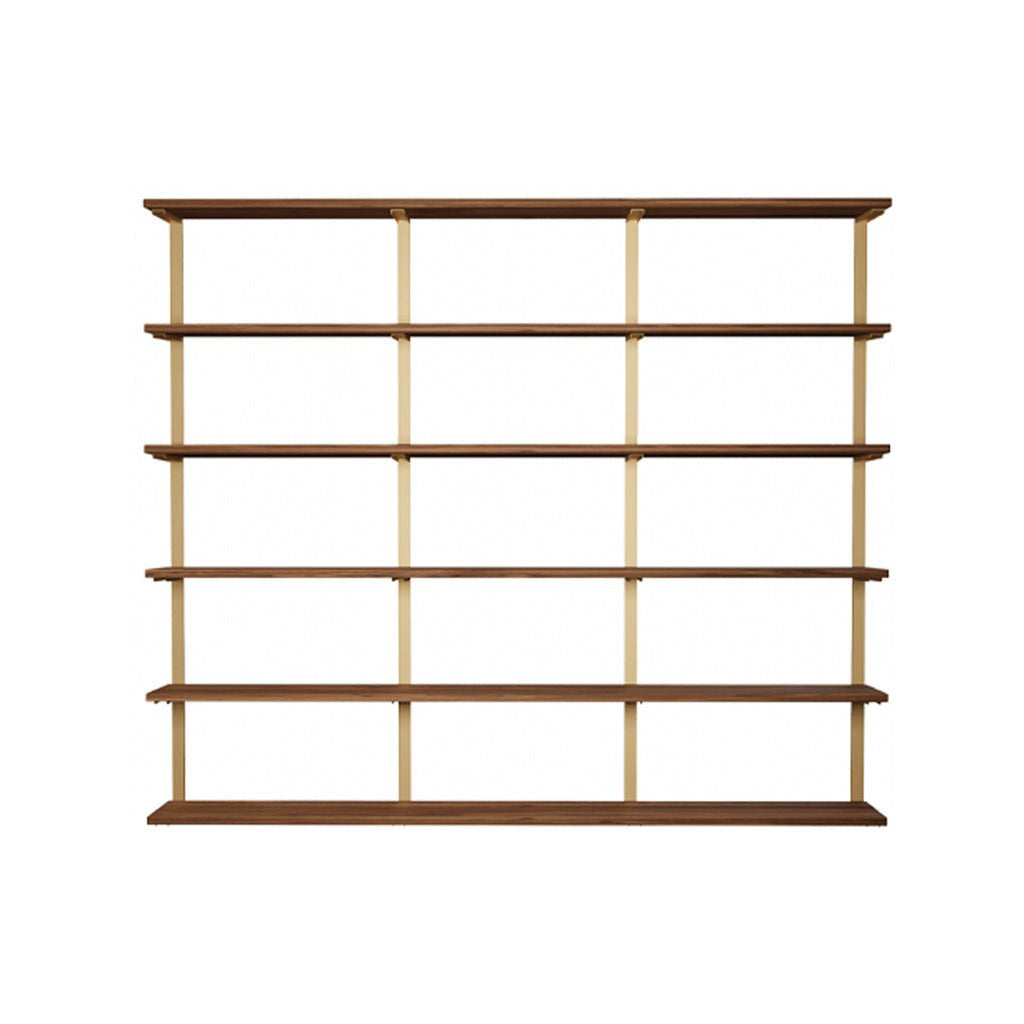 Wall Mounted Shelving: 6 Shelf Unit 72"H