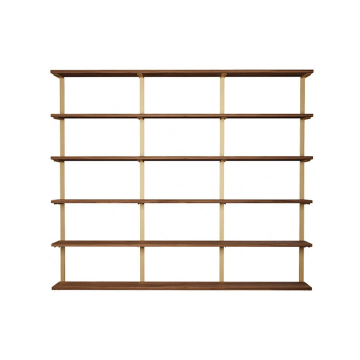 Wall Mounted Shelving: 6 Shelf Unit 72"H