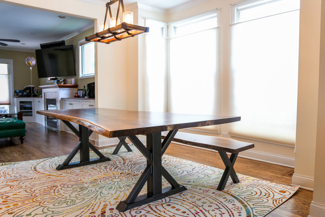 Black walnut dining set + Vault Furniture + Chicago