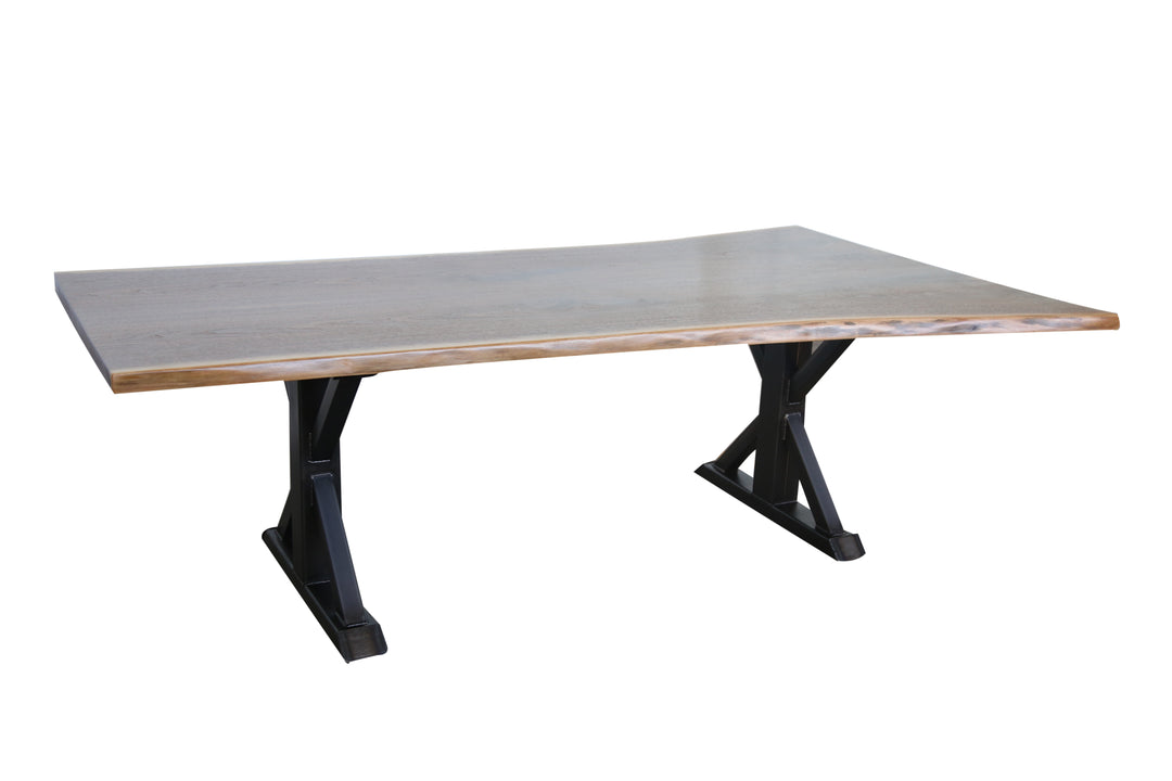 black walnut trestle table + vault furniture