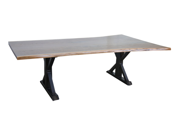 black walnut trestle table + vault furniture