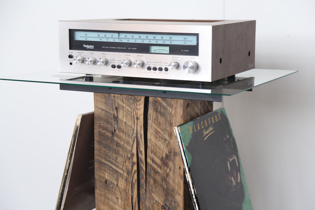 Turntable Pedestal with Album Storage