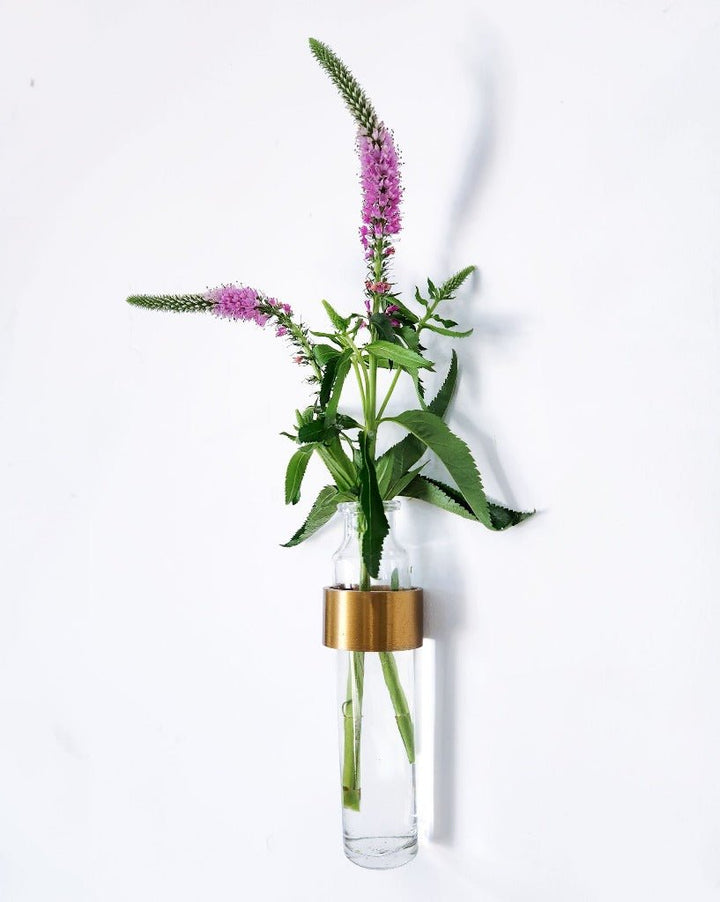 Antique Brass wall vase by Vault Furniture