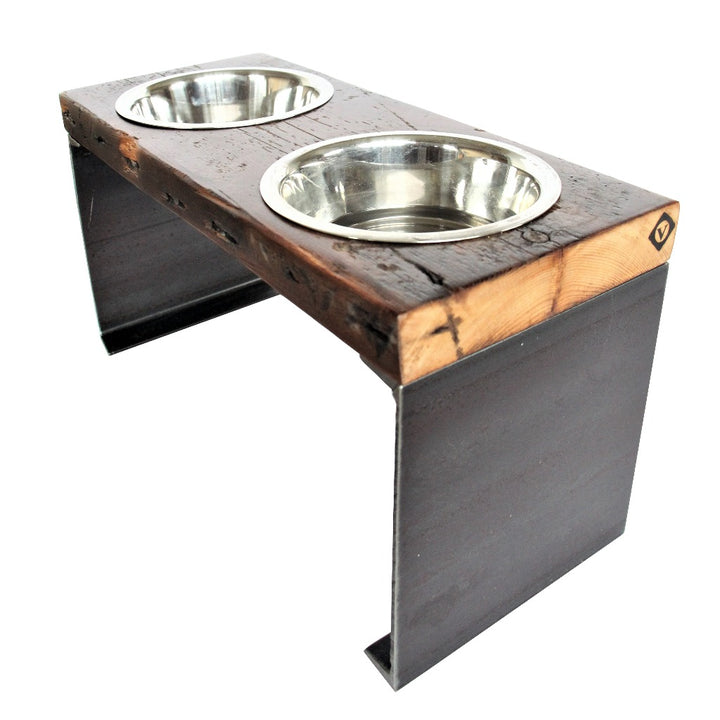 rustic+dog+bowl_large+dog+bowl_elevated+dog+feeder_reclaimed+wood+steel+pet+bowl_large+breed+dog+bowl_vault+furniture