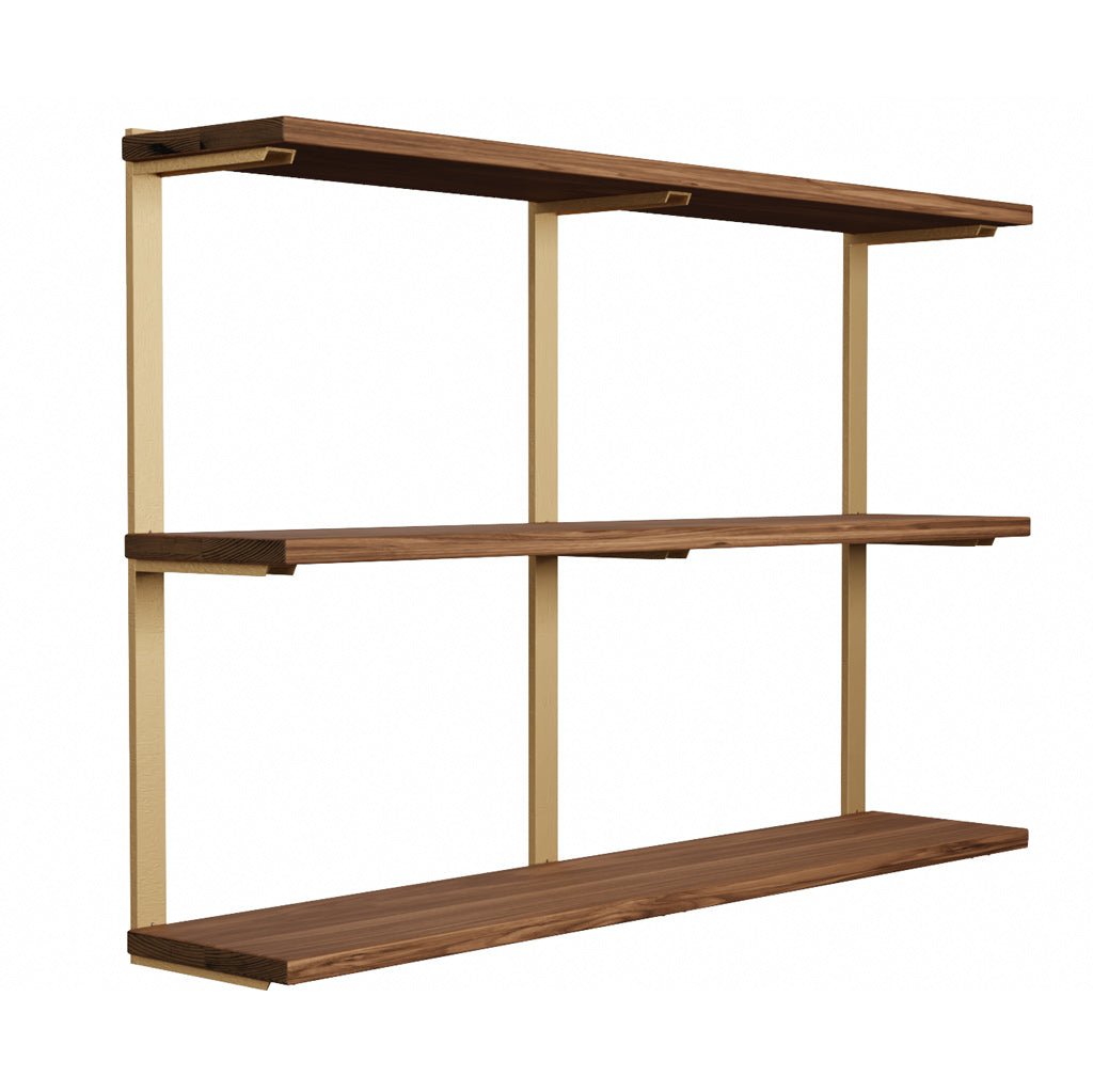 Wall Mounted Shelving: 3 Shelf Unit 30"H