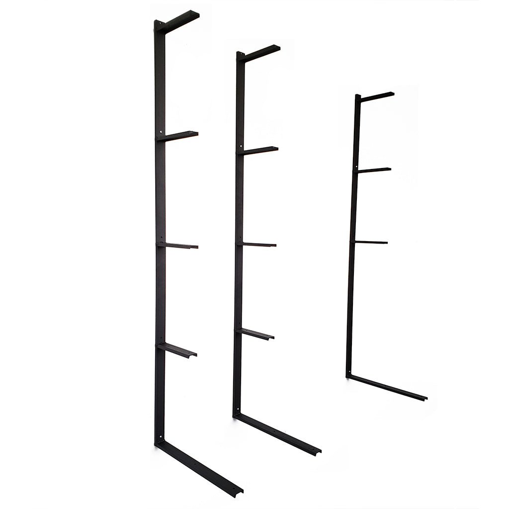Floating desk bracket set solid steel black bracket set of 3. Vault Furniture