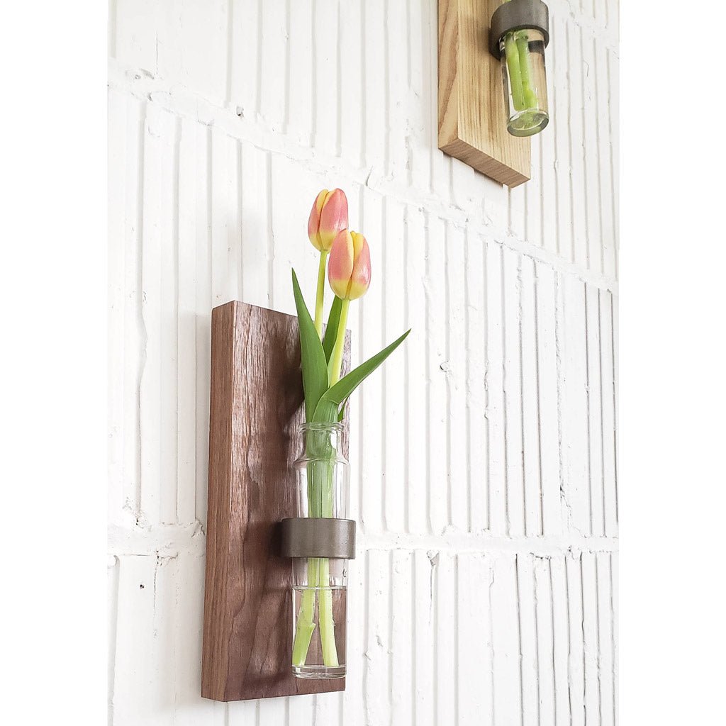 Wooden Wall Vase