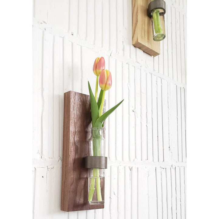 Wooden Wall Vase