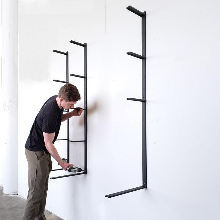 Floating Desk + 4 Shelves