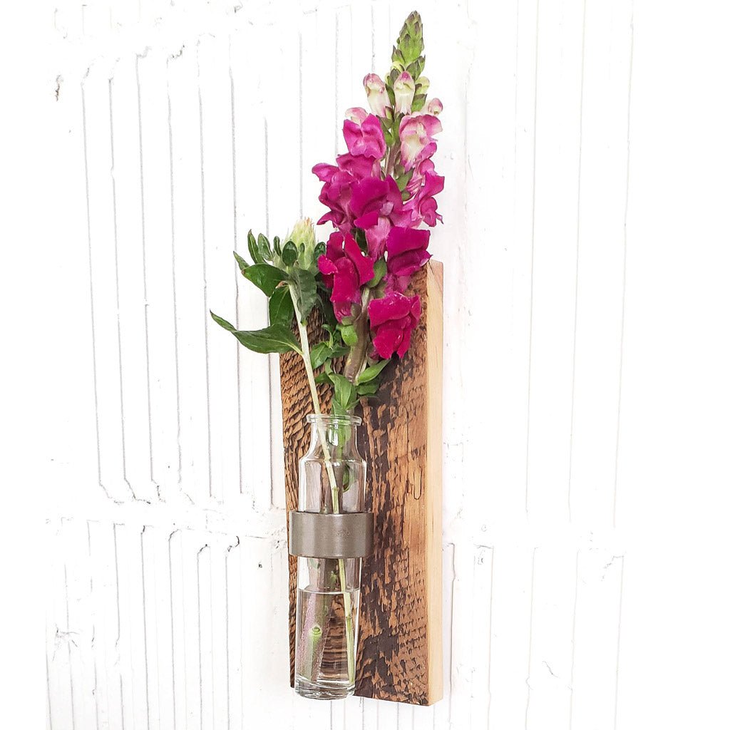 Wooden Wall Vase