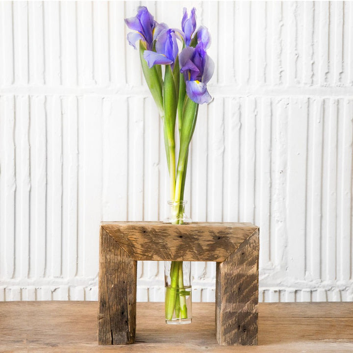 Reclaimed Wood Vase: 3 Bottle