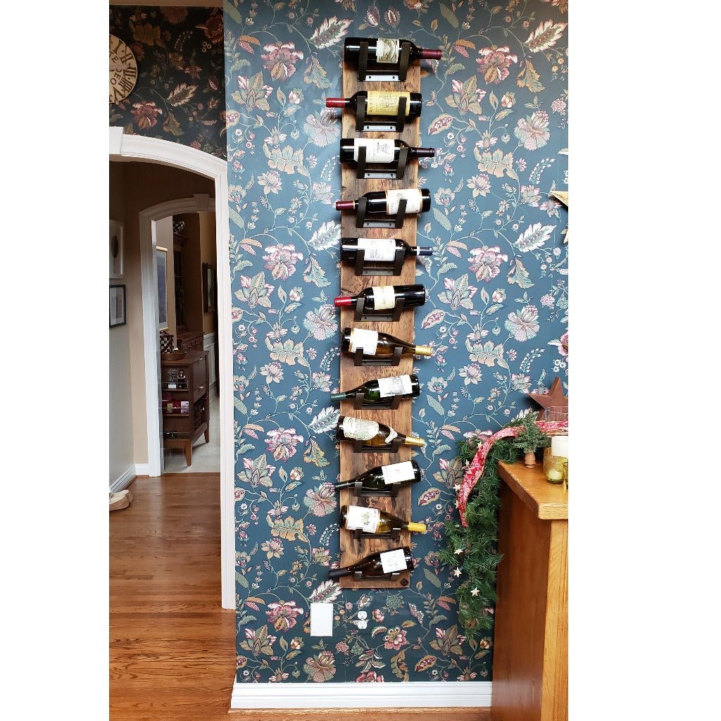 Pine wine rack hot sale