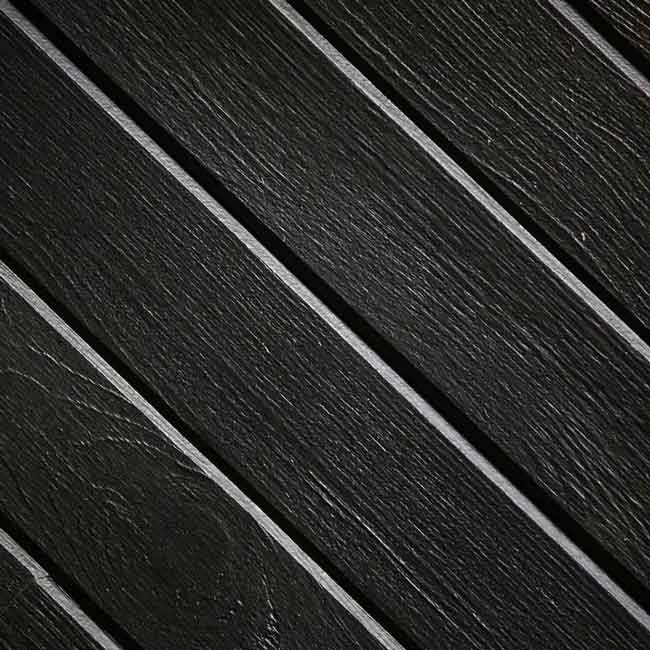 black barnwood shelving close up