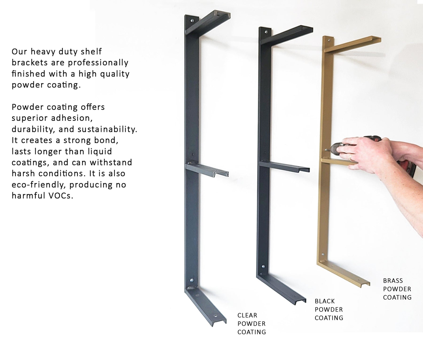 Heavy Duty Floating Shelf Brackets – Vault Furniture
