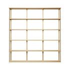 Wall Mounted Shelving: 6 Shelf Unit with Bookends 89.5