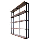 Wall Mounted Shelving: 5 Shelf Unit with Bookends 72