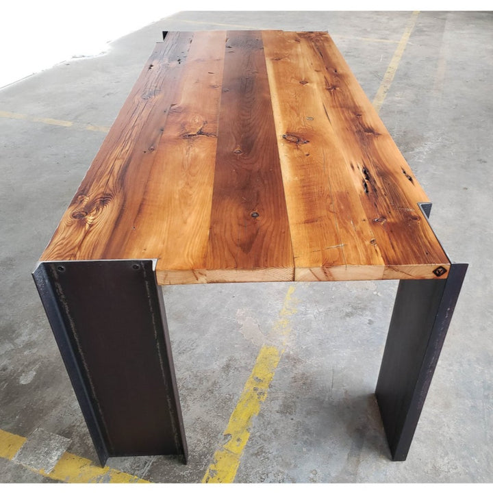 Rustic modern dining table by vault furniture